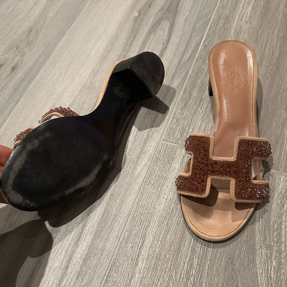 Hermes Rhinestone Sandals - Picture 3 of 3